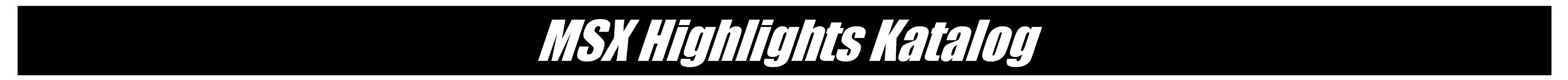 Carat MSX Highlights Katalog zur Messe pdf